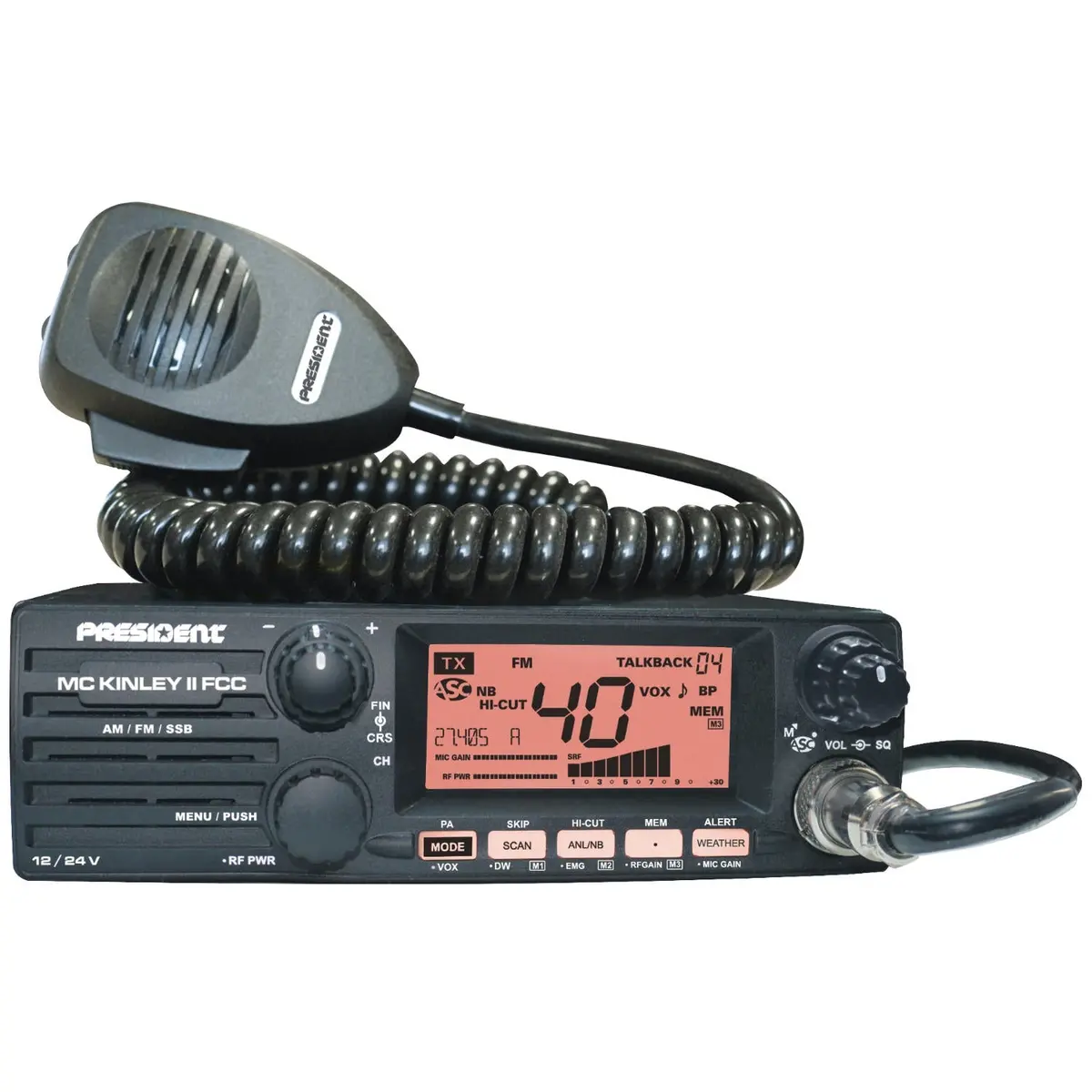 President Cb Radio - President Mckinley Ii Fm Free Shipping 1