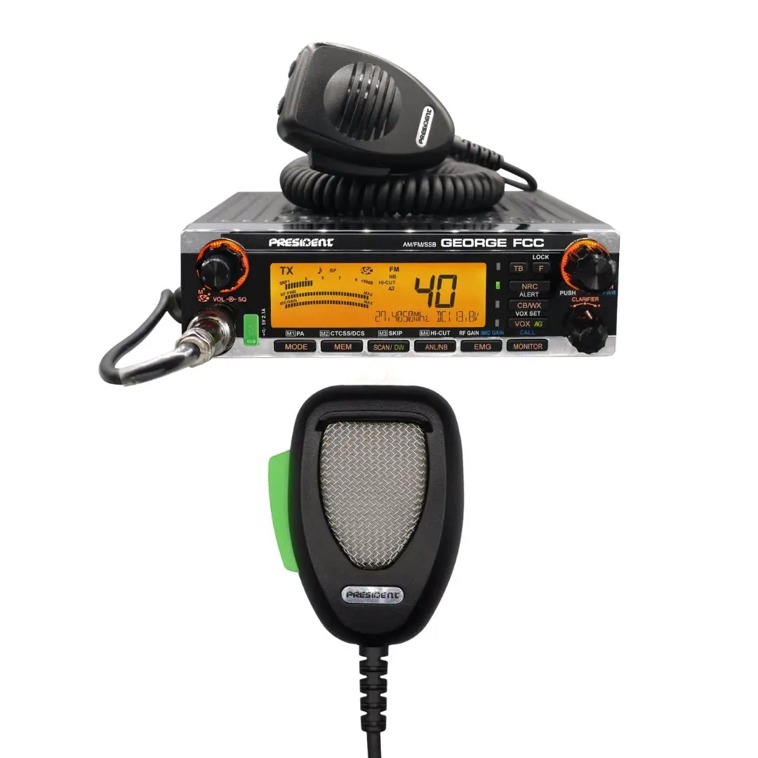 President George Fcc Am/Fm, President Digimike 6 Pin Noise Reducing Microphone, Combo 1