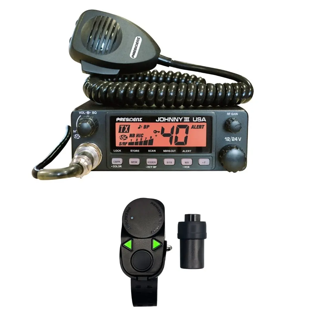 President Johnny Iii Cb Radio, President Bt Mike Bluetooth Cb Radio Microphone Combo 1
