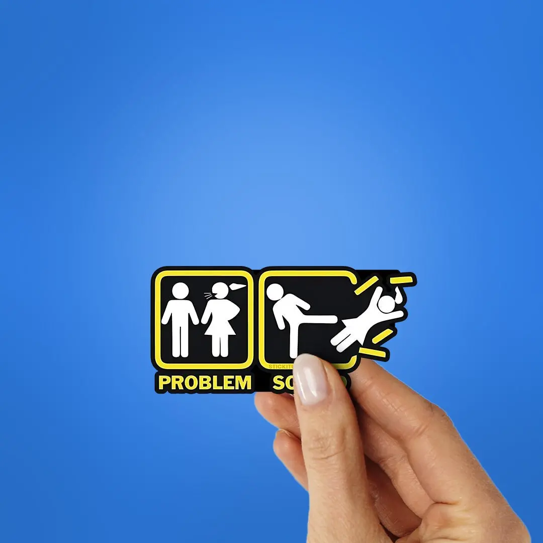 Problem Solved Sticker 2