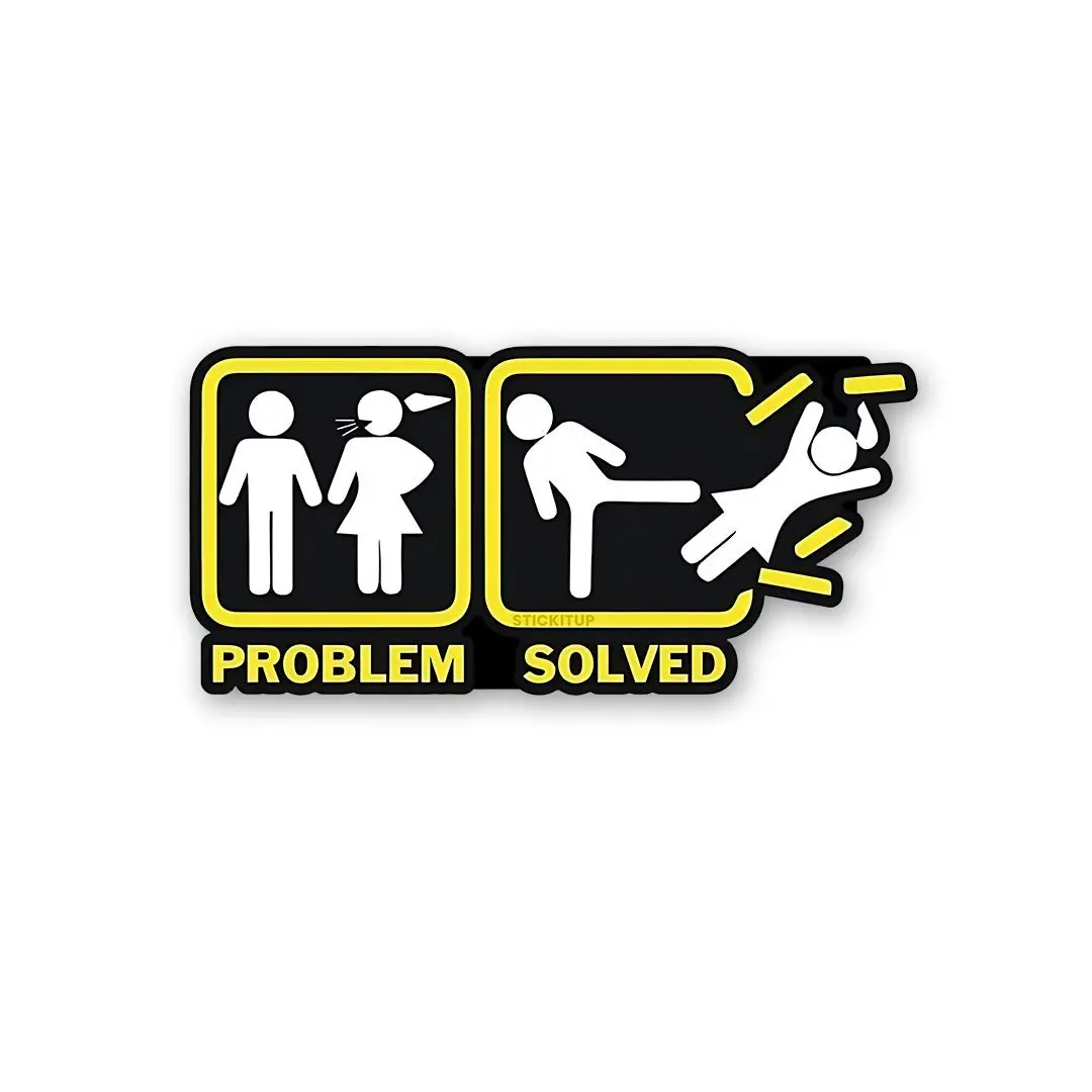 Problem Solved Sticker 1