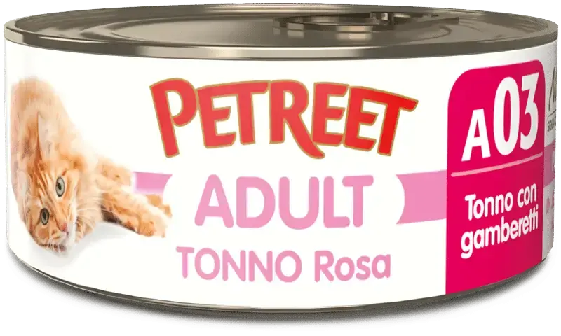 Petreet A03 Tonno Rosa E Gamberetti 70Gr 1