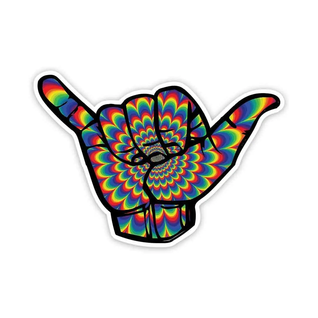 Psychedelic Hand Sign Sticker 1