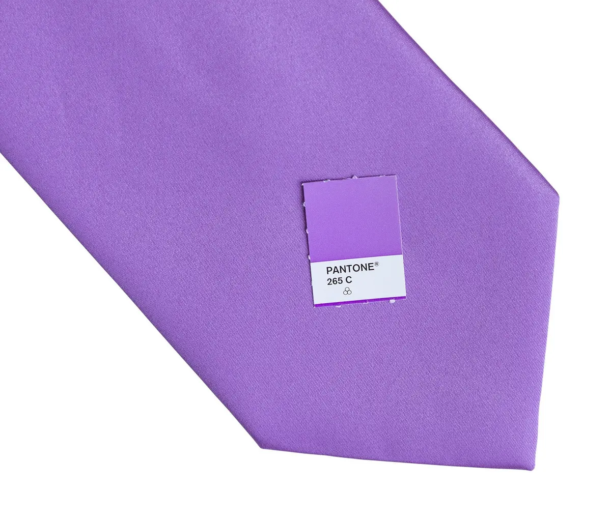 Purple Necktie. Solid Color Satin Finish Tie, No Print 2