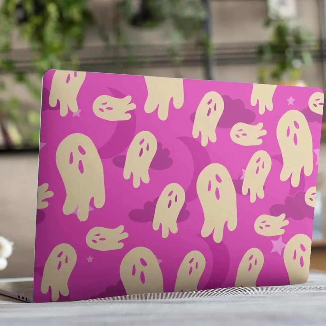 Quirky Ghost Laptop Skin 1