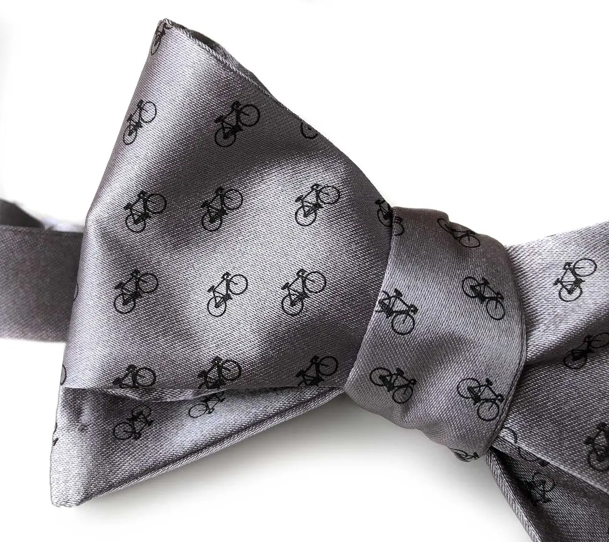 Racing Bike Bow Tie, Tiny Bicycle Print Tie 3