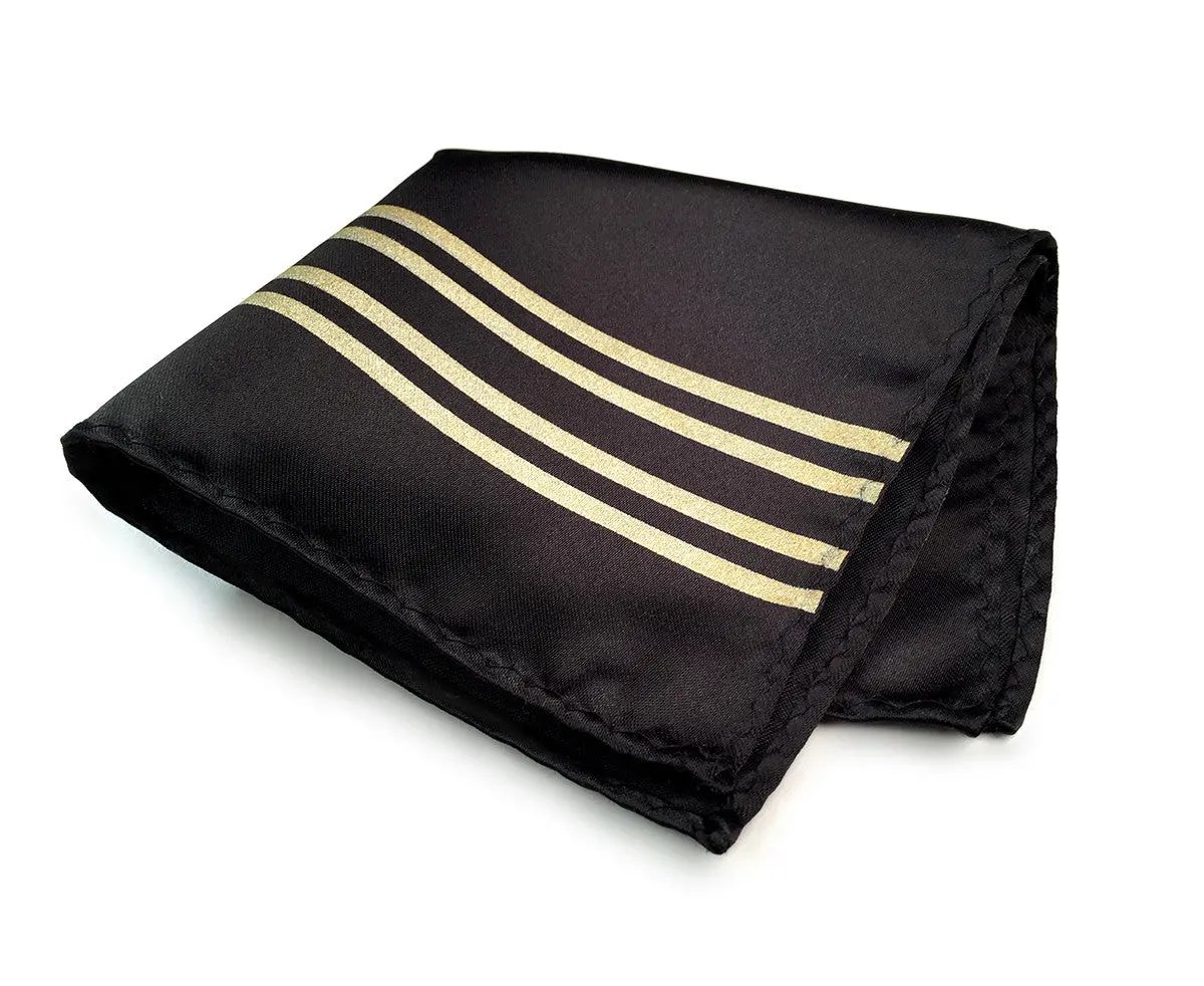 Racing Stripes: Special Formula Microfiber Pocket Square 1