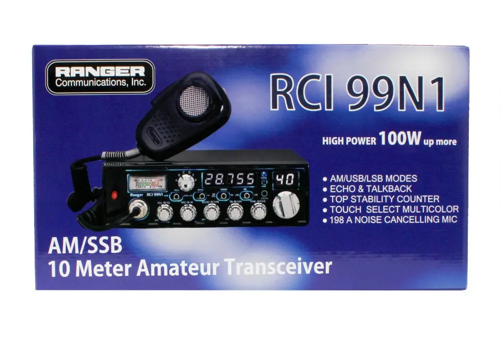 Ranger Rci-99N1 100 Watt Ssb/Am 10 Meter Amateur Transceiver Radio 2