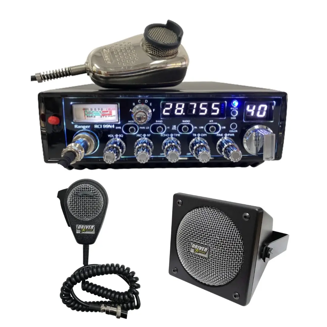 Ranger Rci-99N4 Ssb/Am 10 Meter Radio, Drx-9010 External Speaker, Drx-6560 4 Pin Noise Cancelling Dynamic Microphone, Combo 1