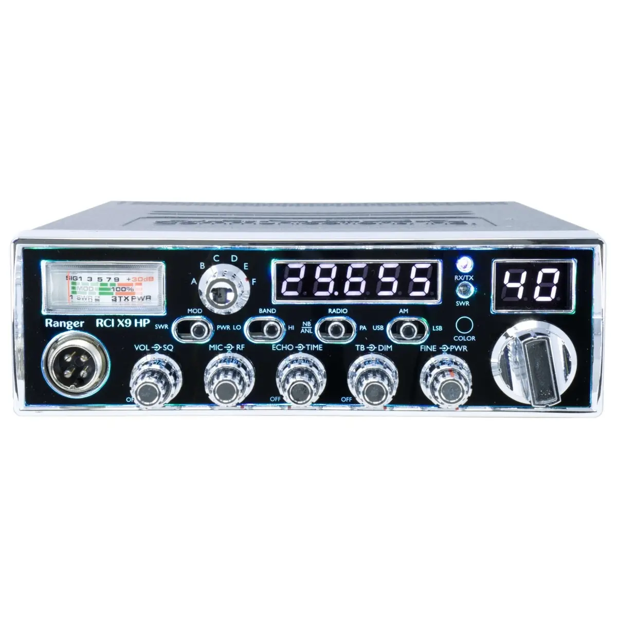 Ranger Rci-X9hp 10 Meter Radio, Drx-9010 External Speaker, Drx-6560 4 Pin Noise Cancelling Dynamic Microphone, Combo 2