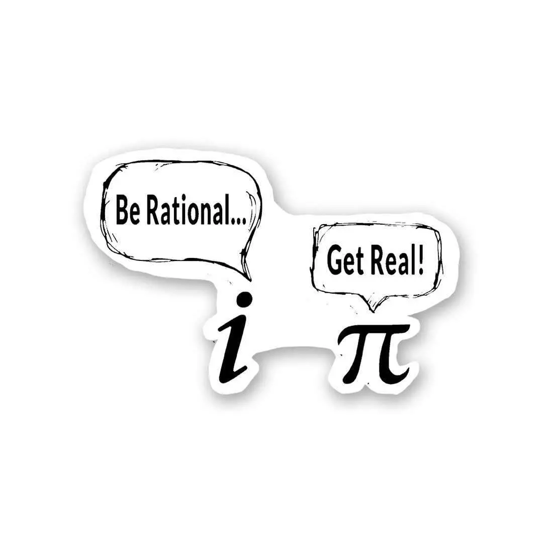 Rational Vs Real Sticker 2