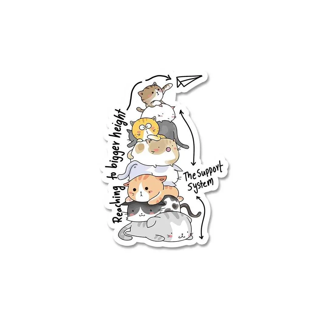 Reaching Foir Bigger Heights Sticker 2