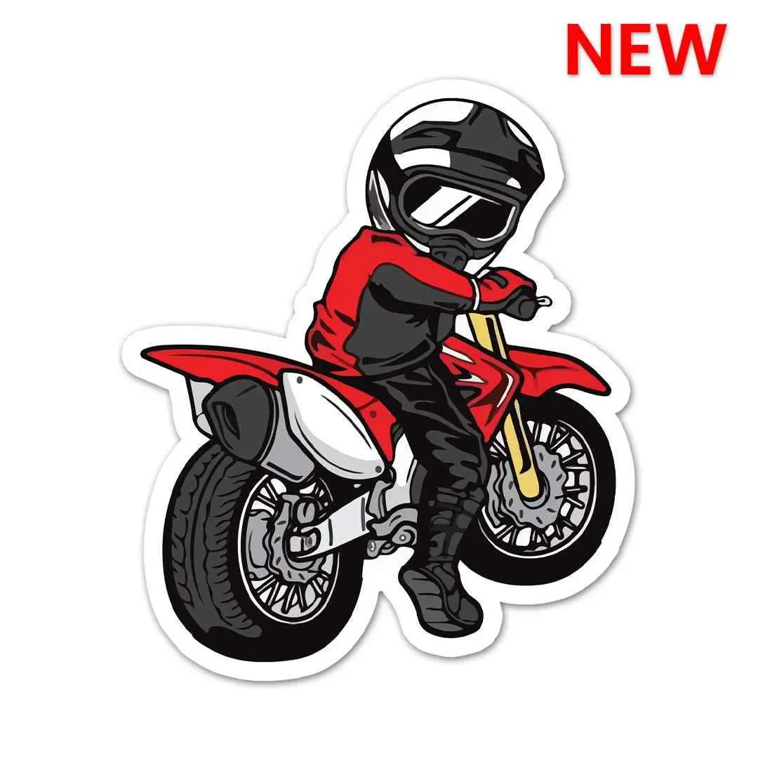 Red Bike Chibi Sticker 1