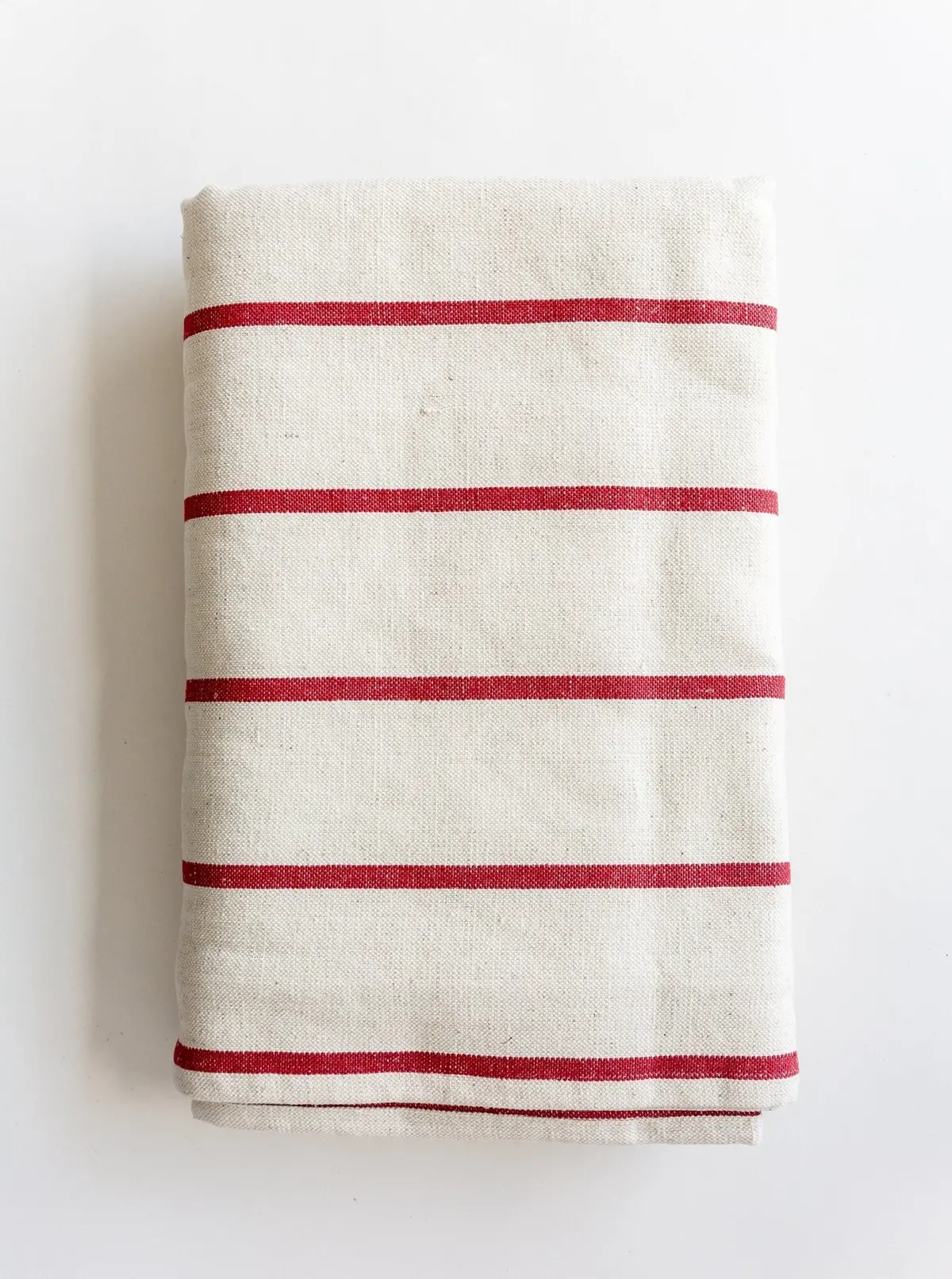 Red Striped Tablecloth 1