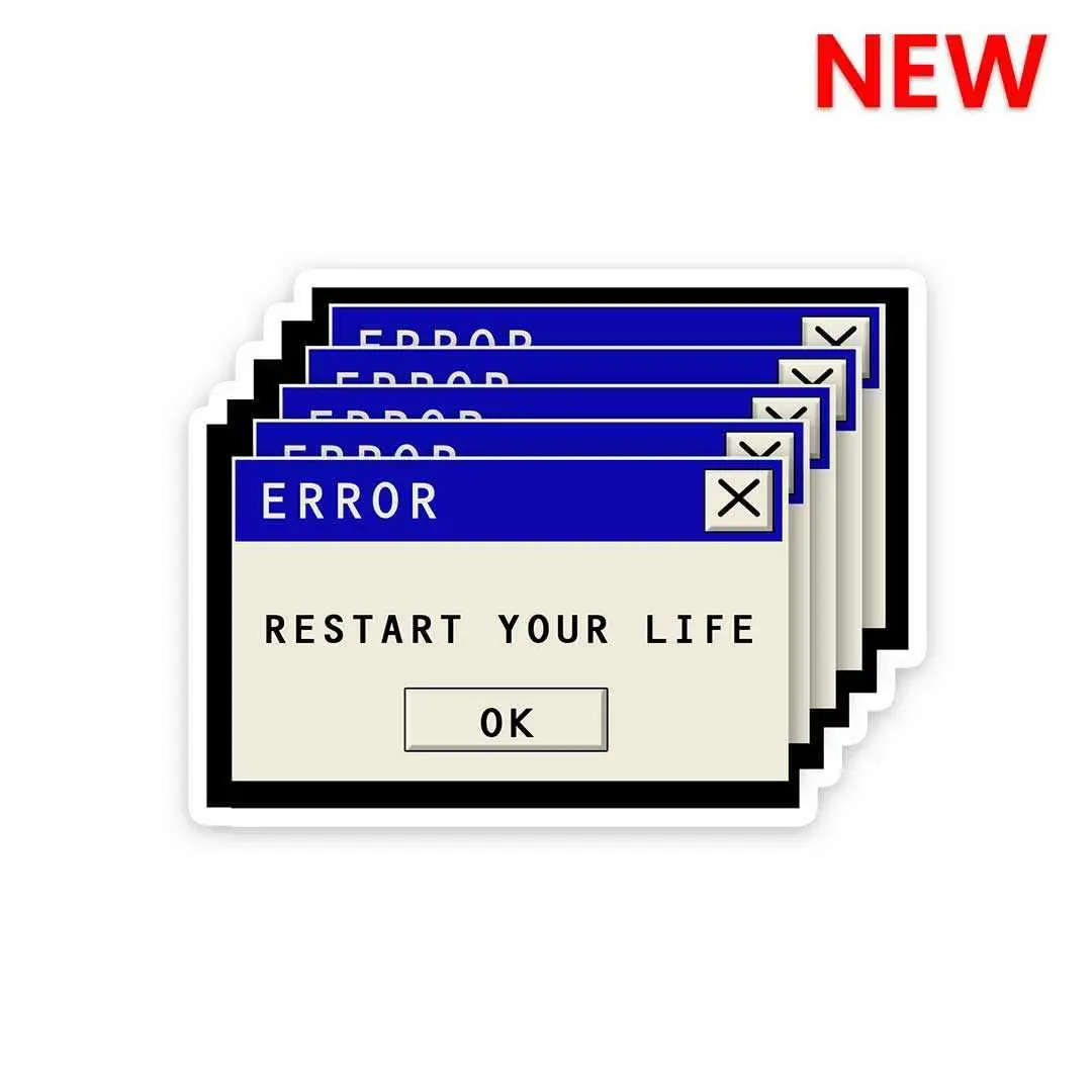 Restart Your Life Sticker 1