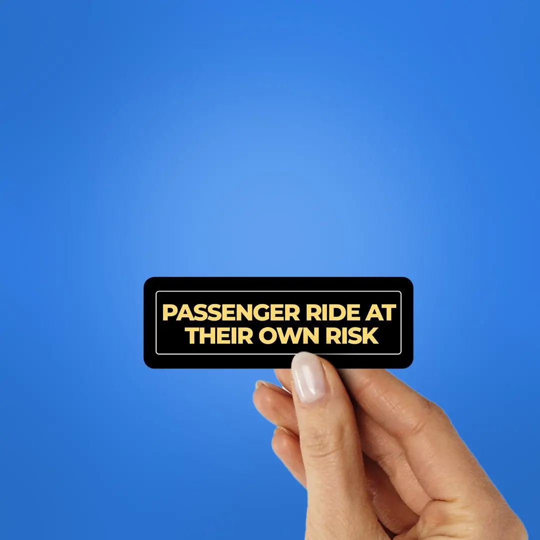 Ride At Your Own Risk Sticker 2