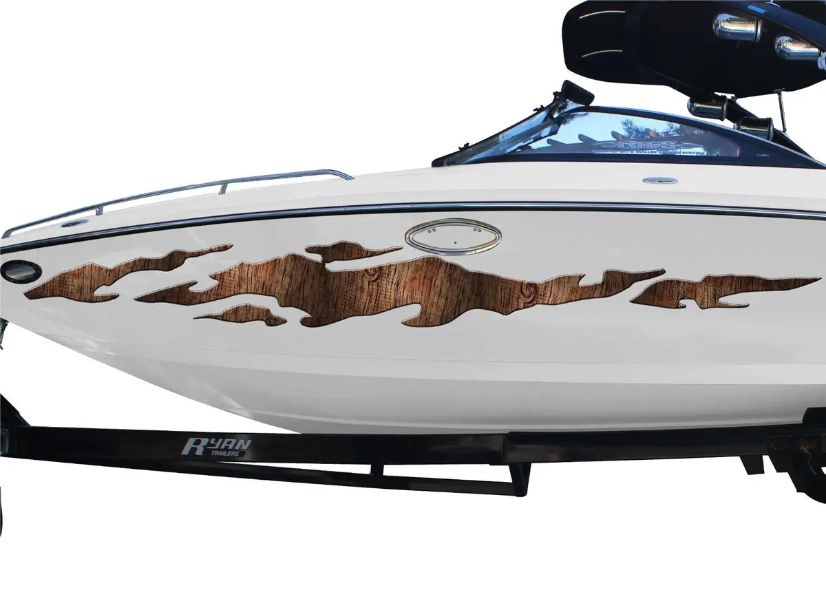 Ripper Wood Grain Vinyl Decal Graphics For Boats 2