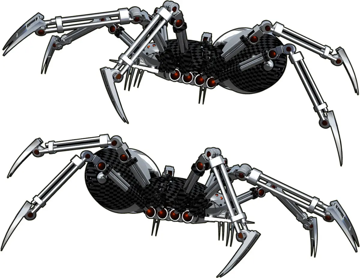 Robot Spider Vinyl Graphics – Set Of 2 For Cars & Trucks 4