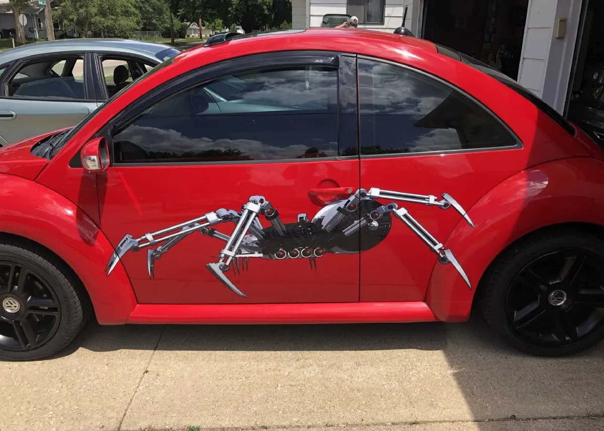 Robot Spider Vinyl Graphics – Set Of 2 For Cars & Trucks 1
