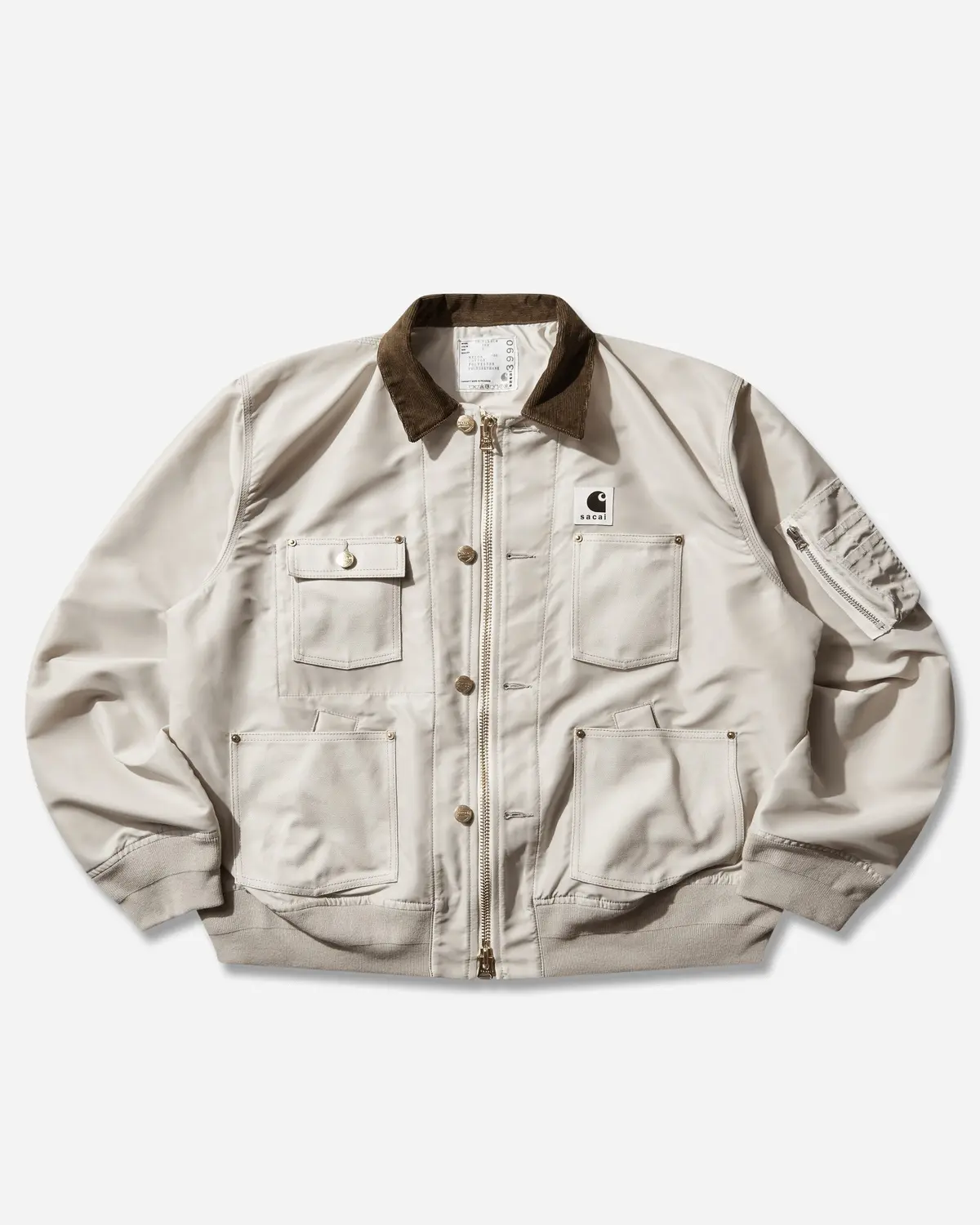 Carhartt Wip Nylon Twill X Duck Blouson Ivory 1