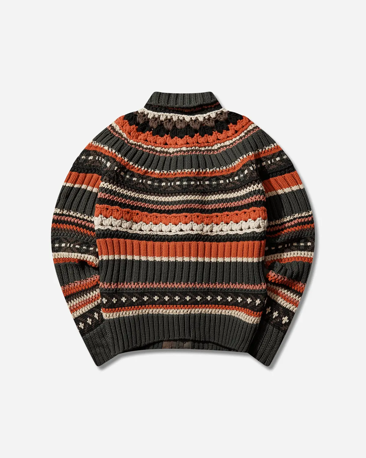 Men's Mix Knit Blouson Khaki 2