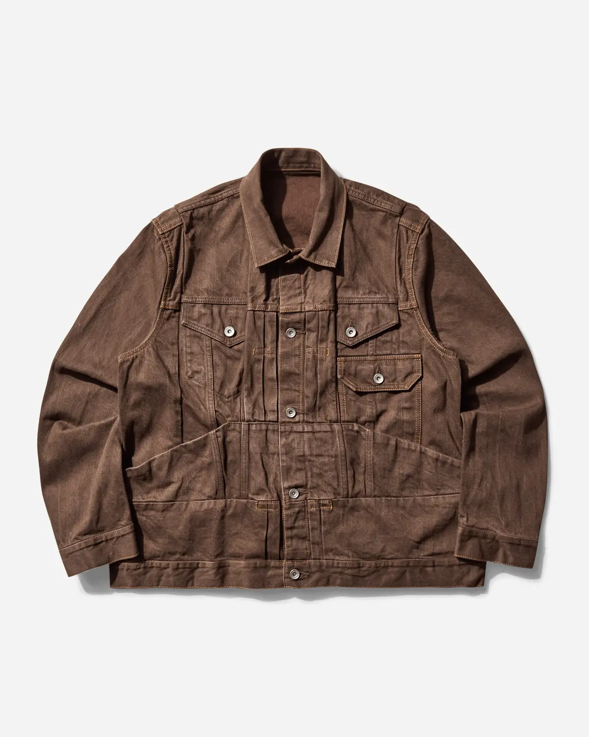 Men's Denim Jacket Brown 1