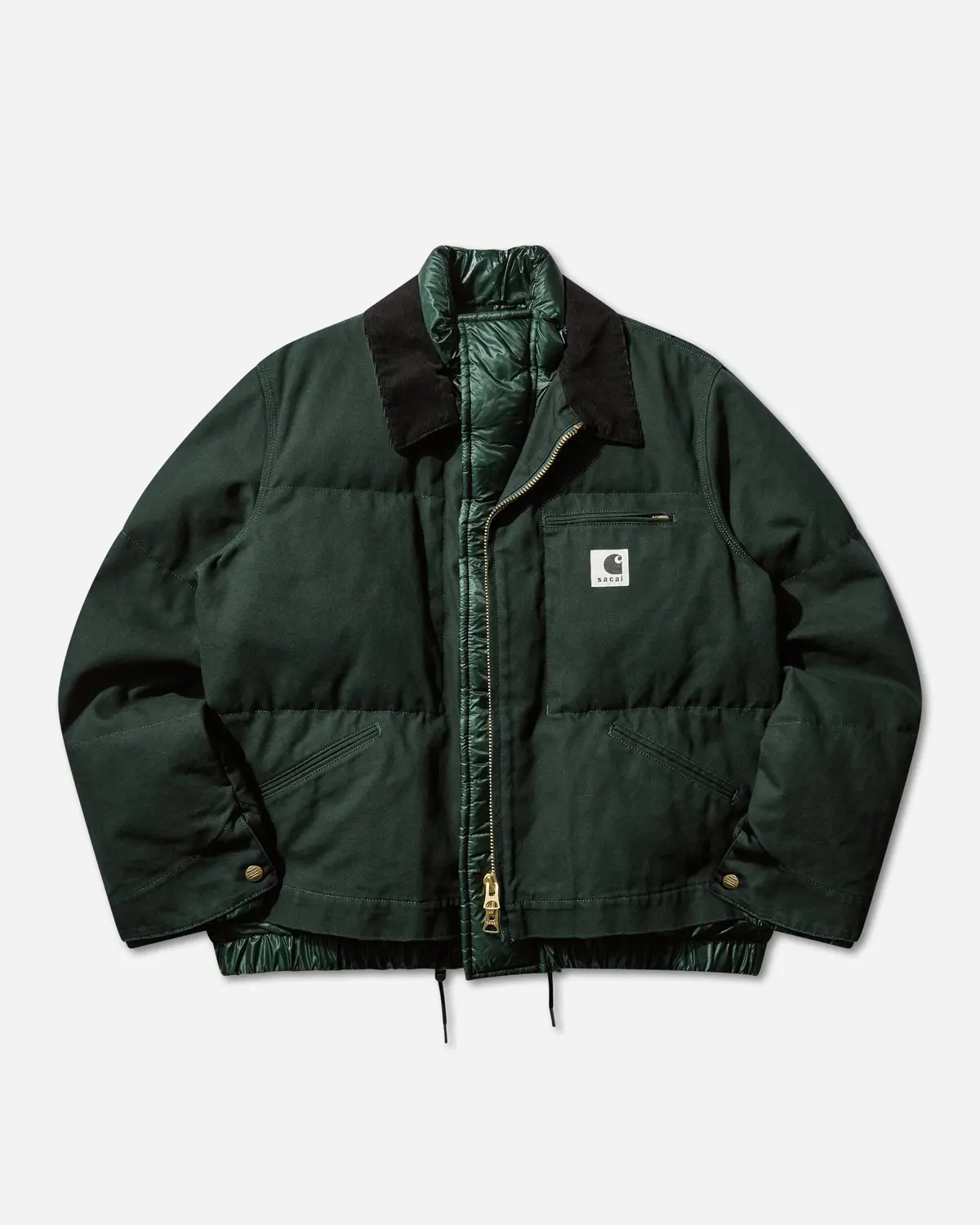 Men's Carhartt Wip Duck Puffer Jacket Green 1