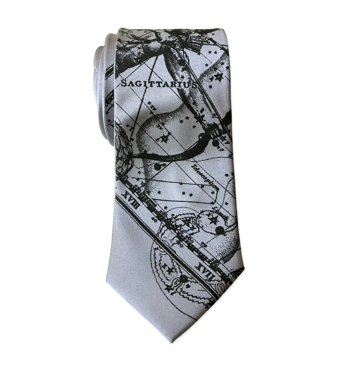 Sagittarius Necktie, Zodiac Constellation Print Tie 7