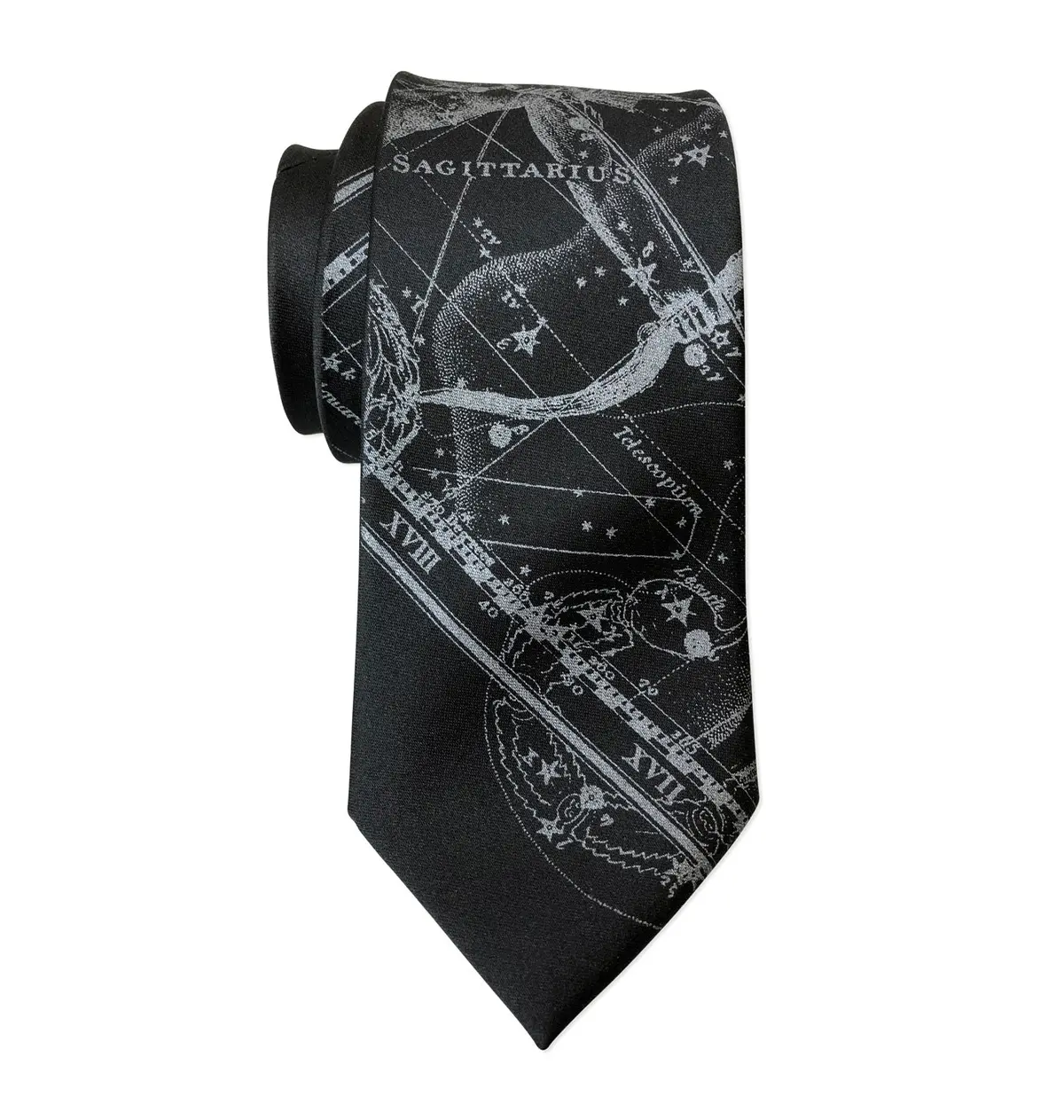 Sagittarius Necktie, Zodiac Constellation Print Tie 3