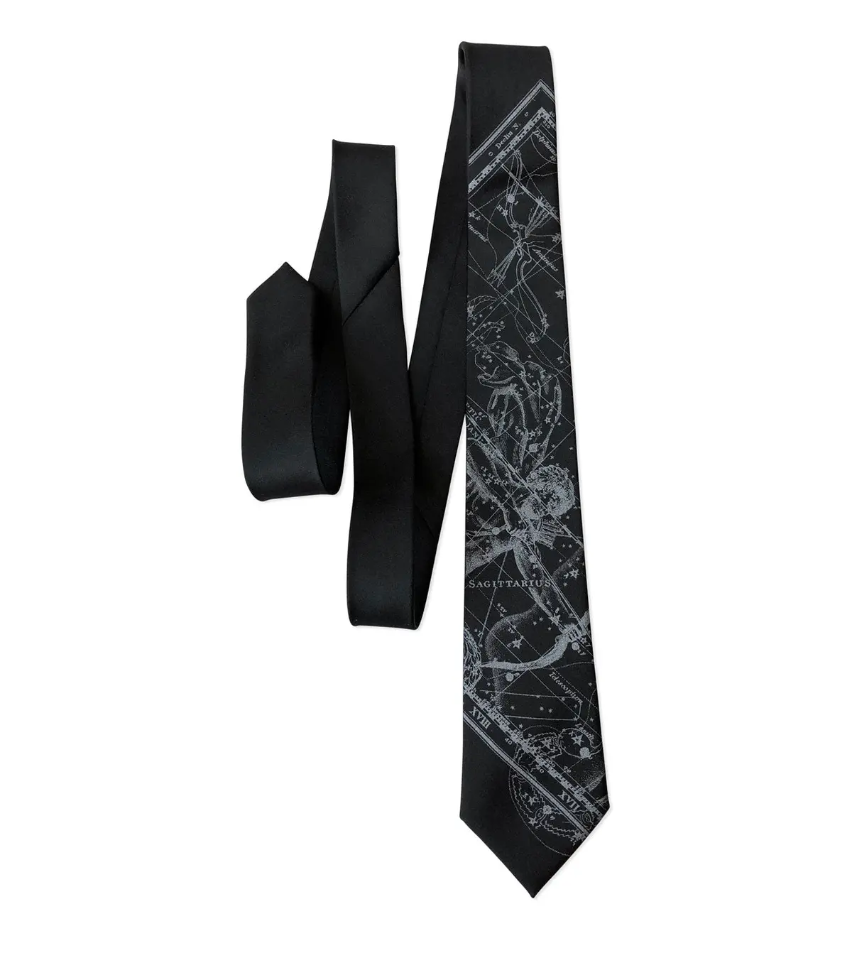 Sagittarius Necktie, Zodiac Constellation Print Tie 10