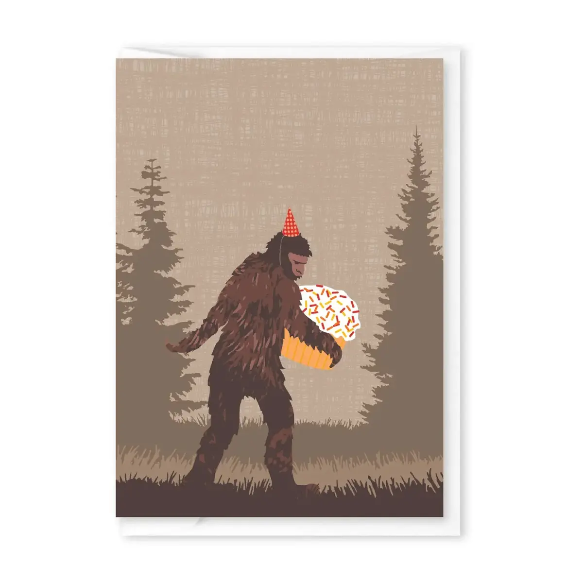 Sasquatch Cupcake Enclosure Card 1