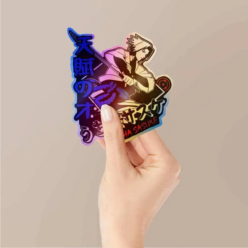 Sasuke Uchiha Holographic Stickers 2