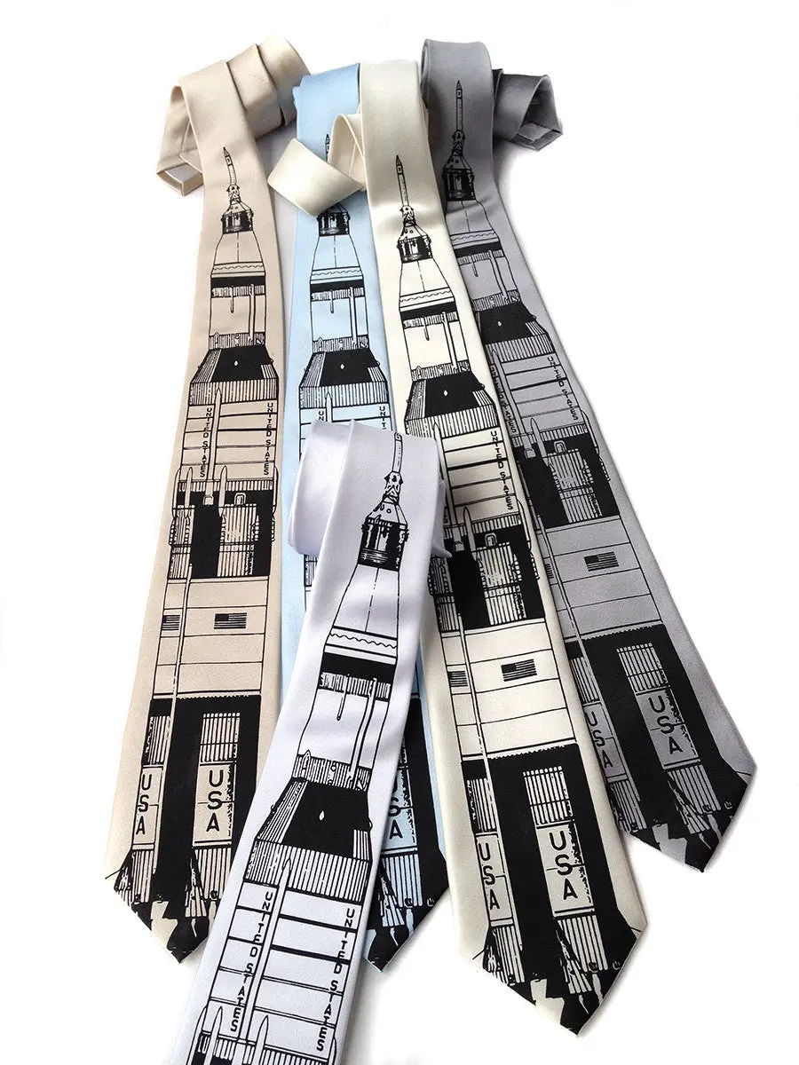 Saturn V Rocket Necktie, Nasa Tie 1