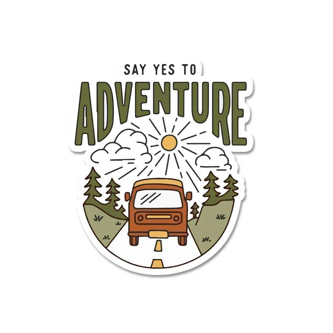 Say Yes To Adventure Sticker 1