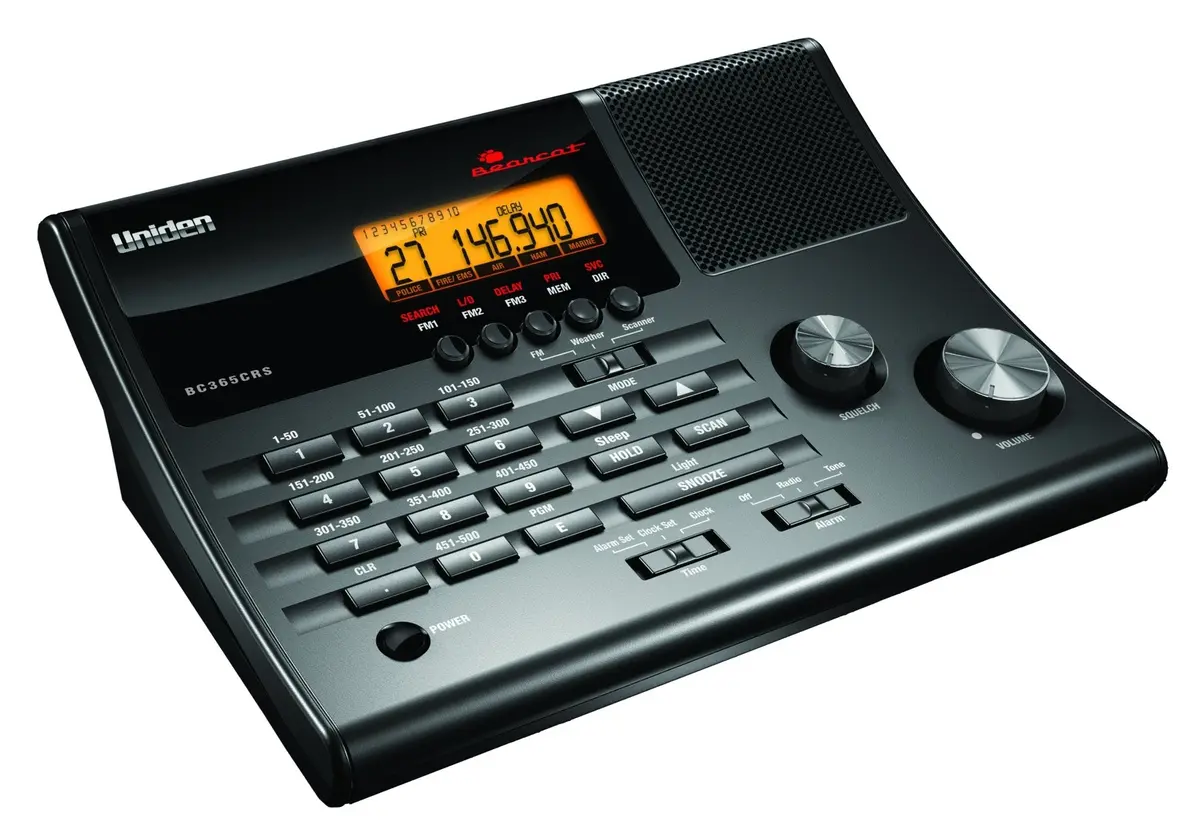 Scanners - Uniden Bc365crs 500 Channel Clock/Fm Radio Scanner With Weather Alert 1