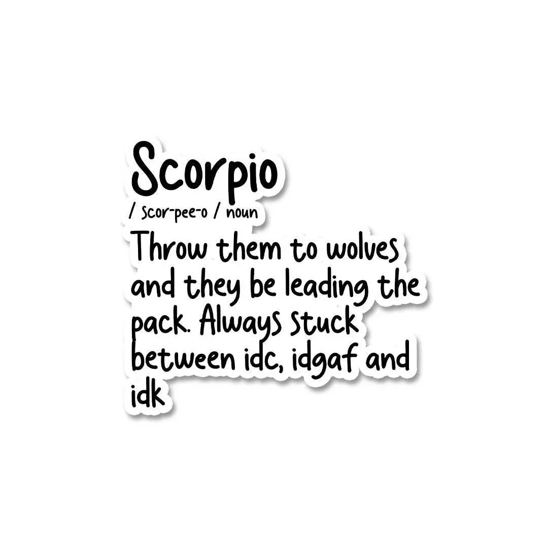 Scorpio Sticker 2