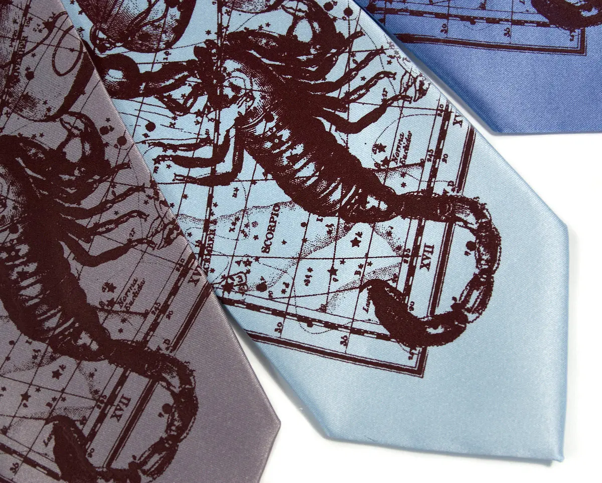 Scorpio The Scorpion Silk Necktie 1