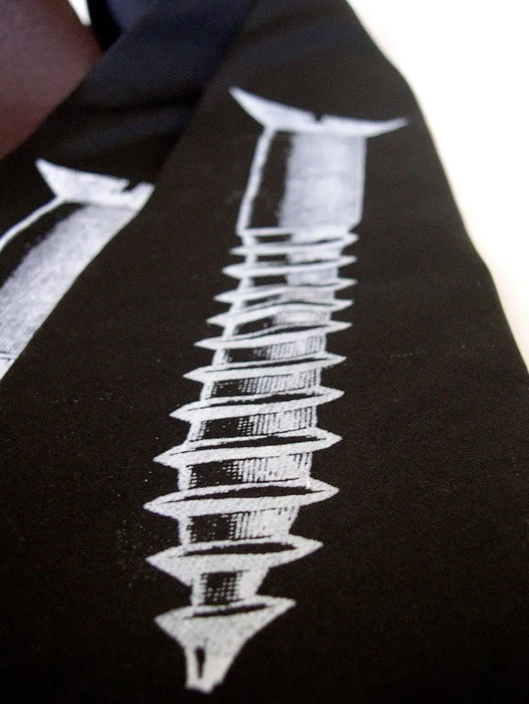 Screw Silk Necktie 2