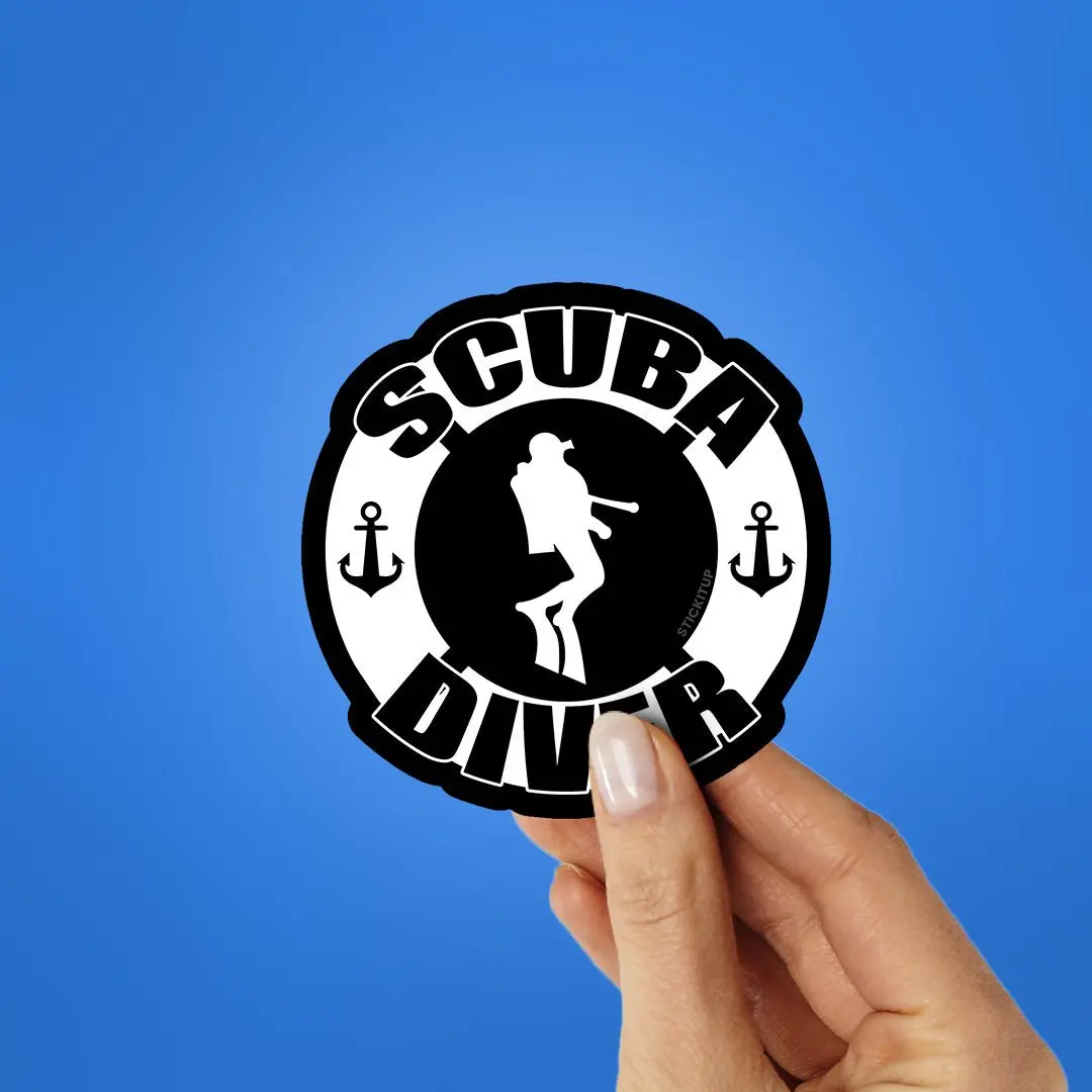 Scuba Diver Sticker 2