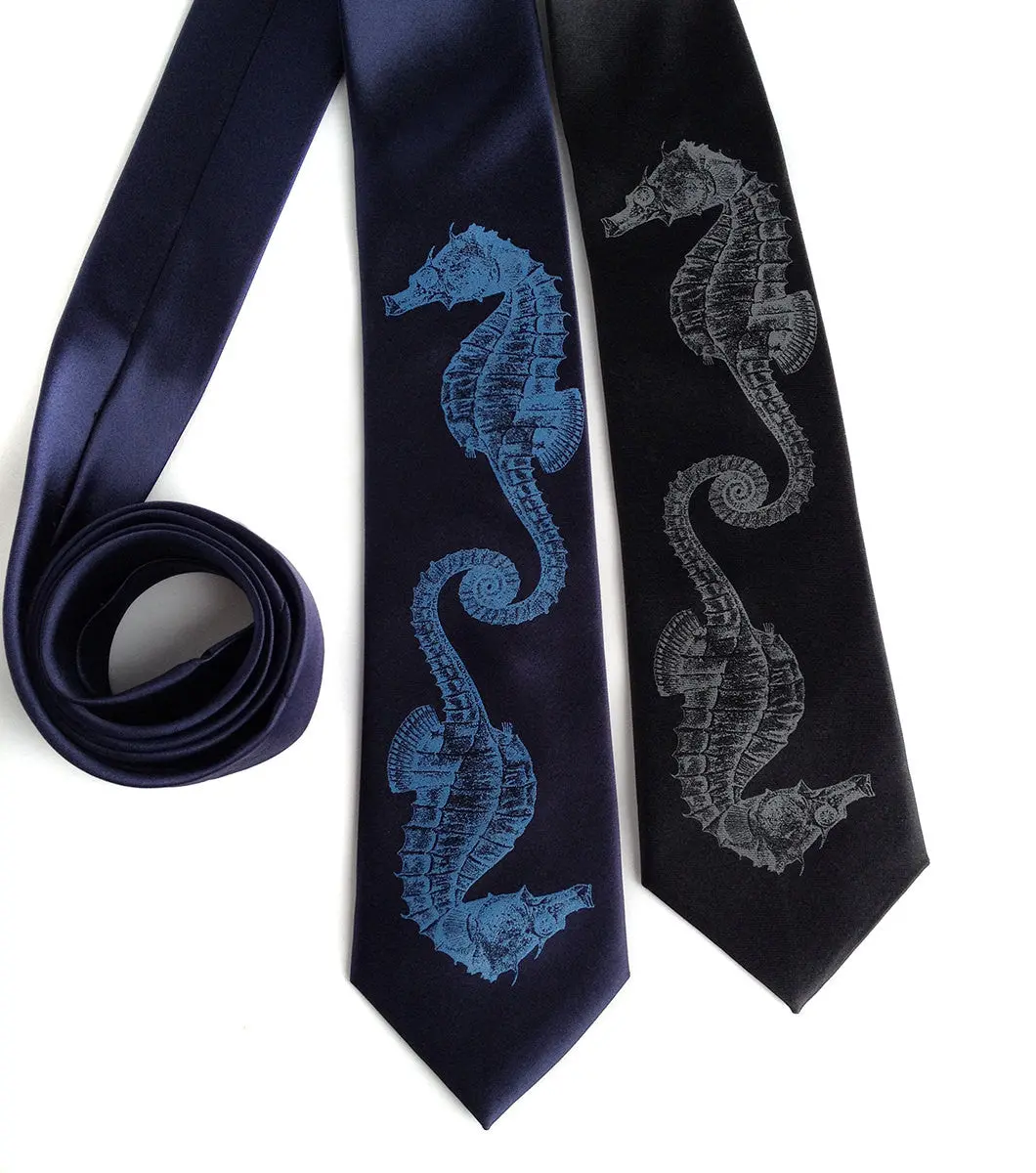 Seahorse Microfiber Necktie 1