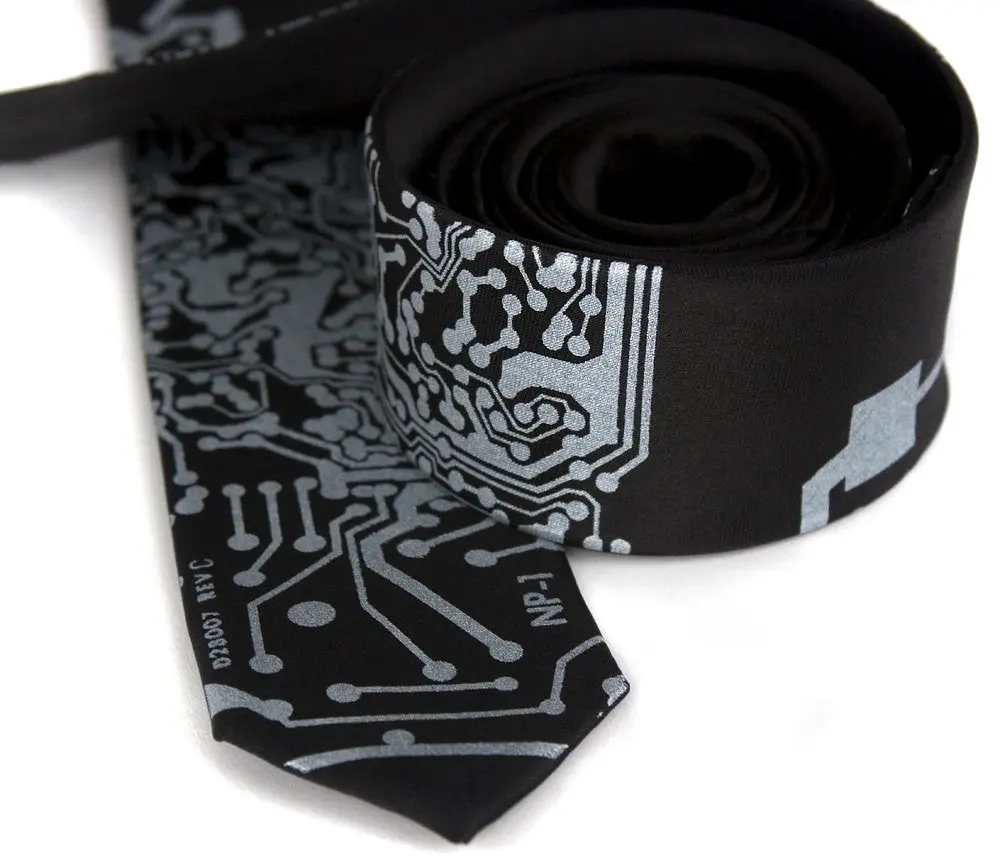Circuit Board Print Necktie: Short Circuit Tie 8