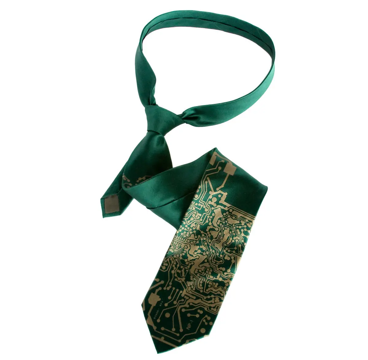 Circuit Board Print Necktie: Short Circuit Tie 4