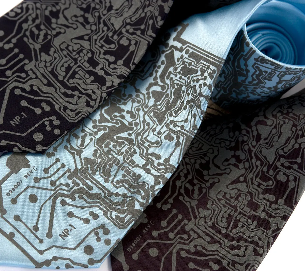 Circuit Board Print Necktie: Short Circuit Tie 19