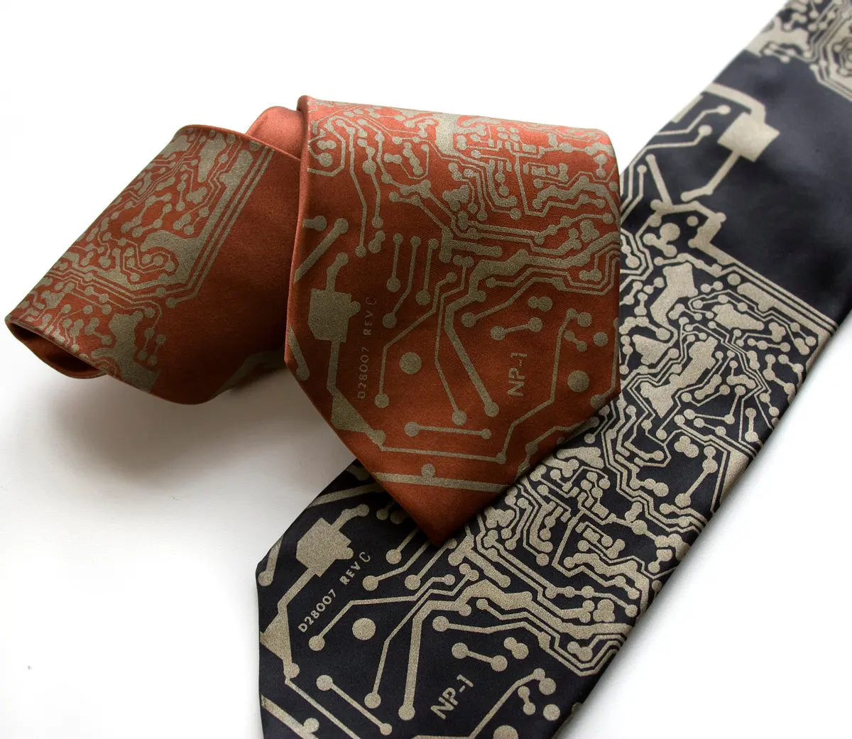Circuit Board Print Necktie: Short Circuit Tie 21