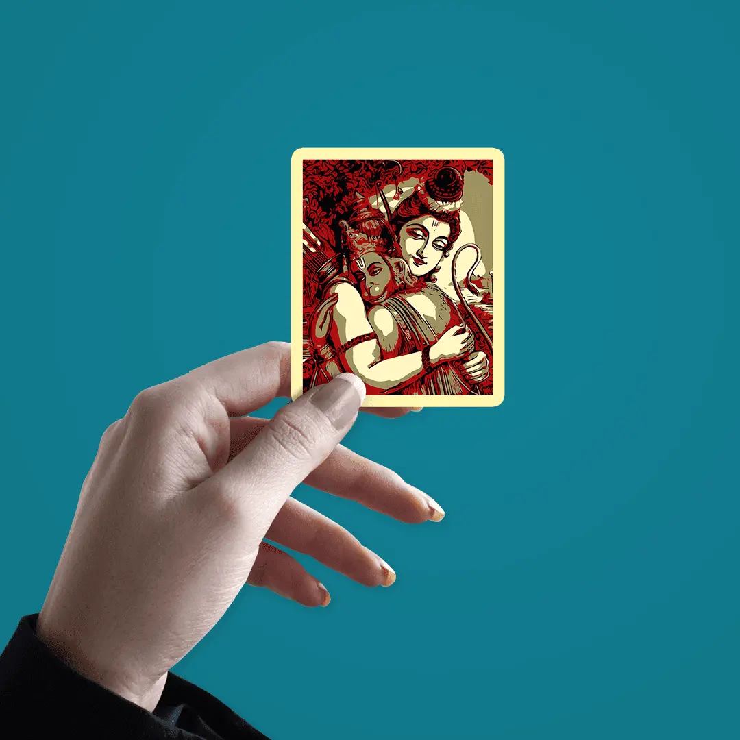 Shri Ram Sticker 2