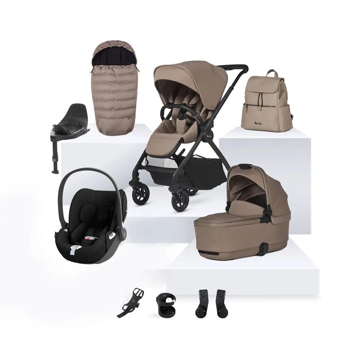 Silver Cross Dune 2 Cybex Travel System- Mocha 2