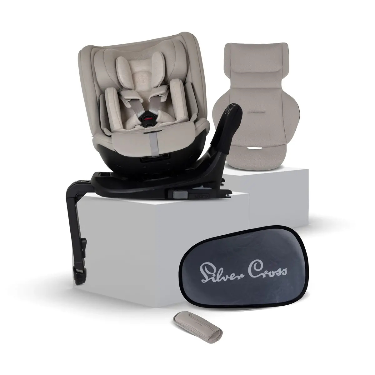 Silver Cross Motion 3 All Size Car Seat - Natural Taupe 1