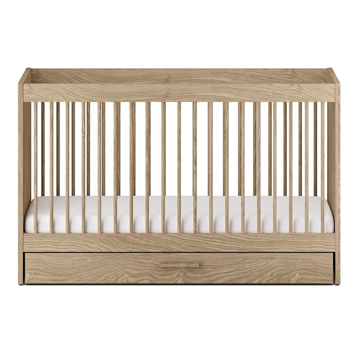 Silver Cross Geneva Cot Bed - Oak 1