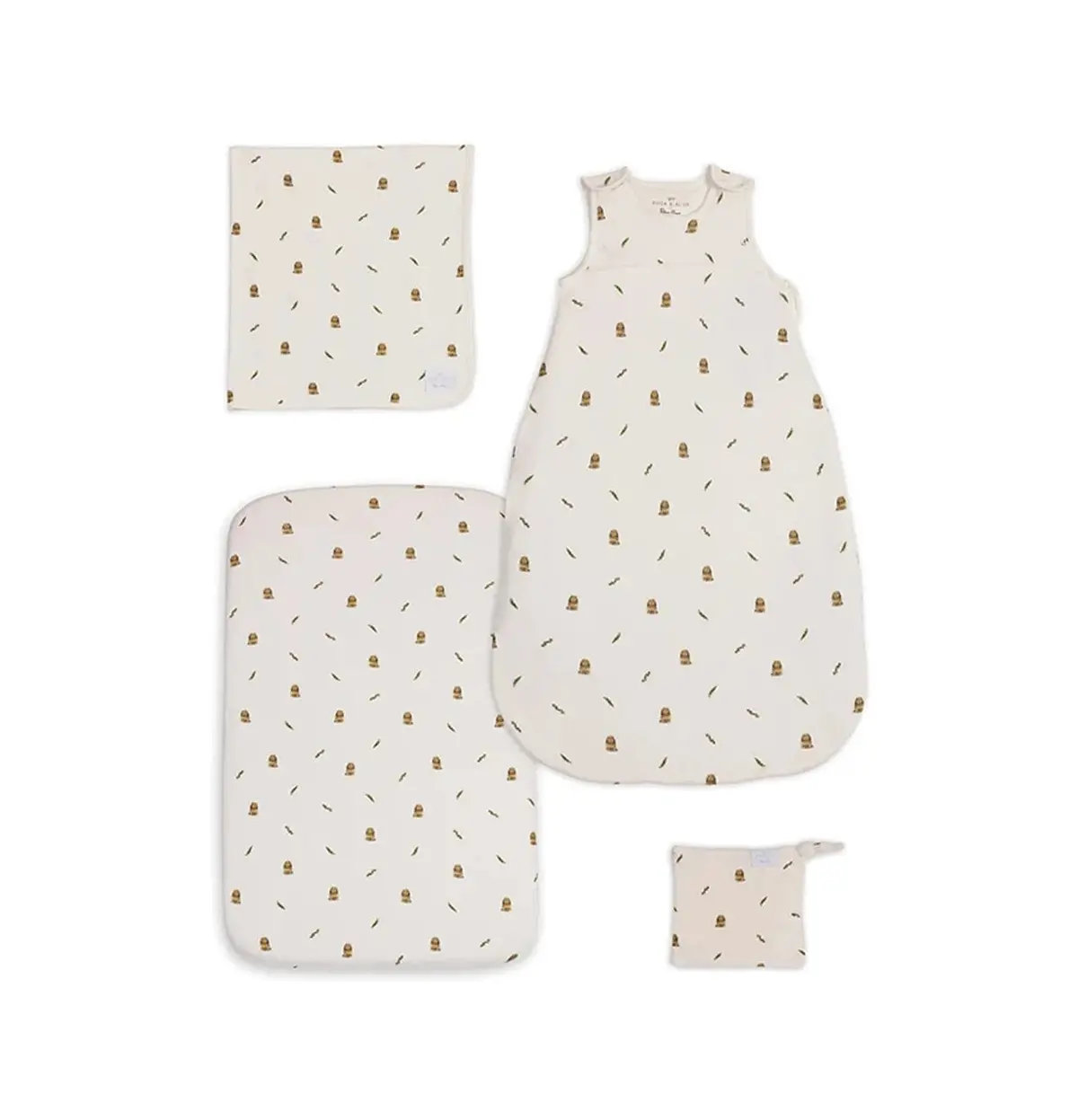 Silver Cross Cot Bed Starter Bundle - Bunny Print 1