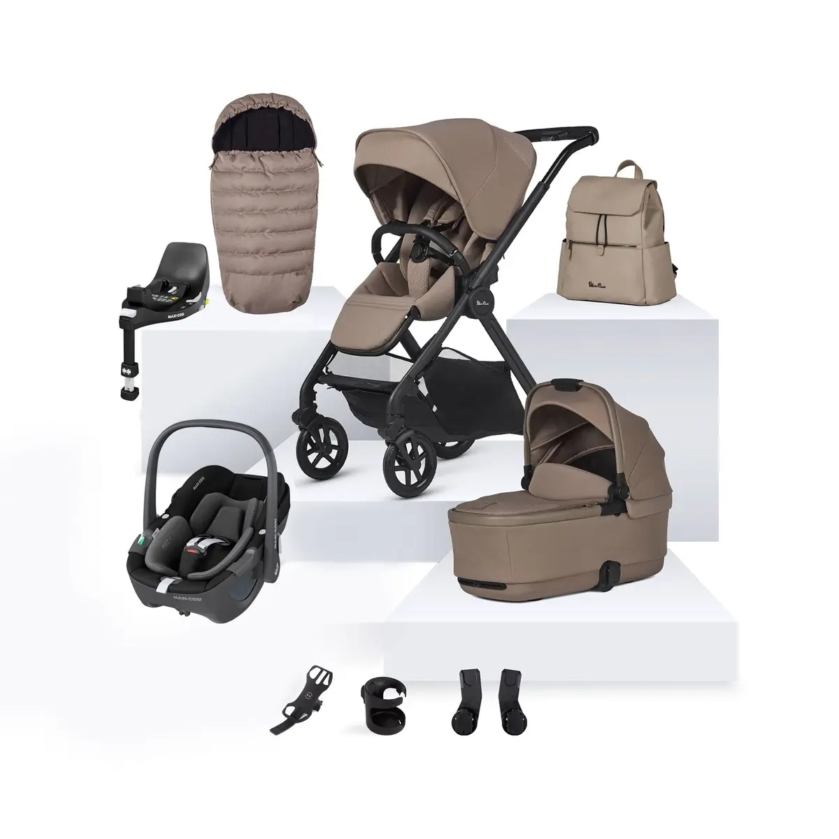 Silver Cross Reef 2 Maxi-Cosi Travel System- Mocha 1